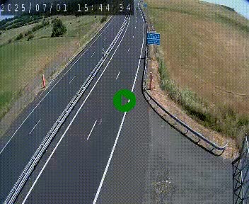 Caméra autoroute A75 à hauteur du col de la Fageole en direction de Clermont-Ferrand