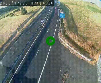 Caméra autoroute A75 à hauteur du col de la Fageole en direction de Clermont-Ferrand