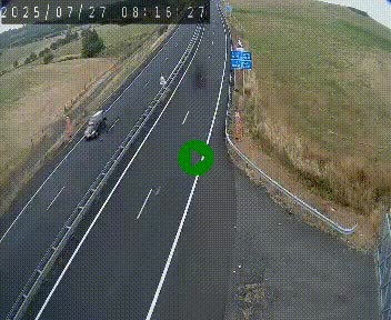 Caméra autoroute A75 à hauteur du col de la Fageole en direction de Clermont-Ferrand