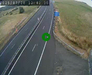 Caméra autoroute A75 à hauteur du col de la Fageole en direction de Clermont-Ferrand