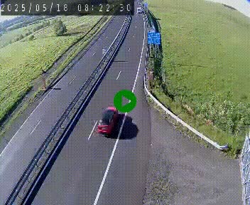 <h2>Caméra autoroute A75 à hauteur du col de la Fageole en direction de Clermont-Ferrand</h2>