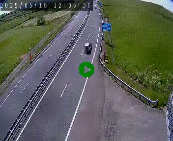 <h2>Caméra autoroute A75 à hauteur du col de la Fageole en direction de Clermont-Ferrand</h2>