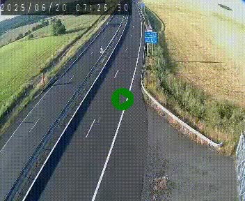 <h2>Caméra autoroute A75 à hauteur du col de la Fageole en direction de Clermont-Ferrand</h2>
