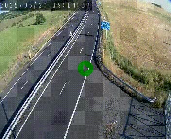 <h2>Caméra autoroute A75 à hauteur du col de la Fageole en direction de Clermont-Ferrand</h2>