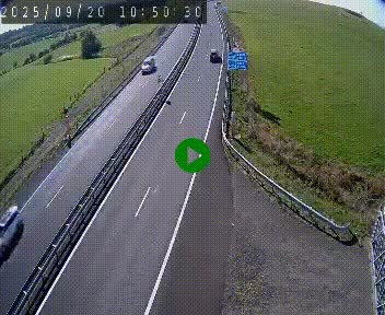 Caméra autoroute A75 à hauteur du col de la Fageole en direction de Clermont-Ferrand