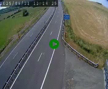 <h2>Caméra autoroute A75 à hauteur du col de la Fageole en direction de Clermont-Ferrand</h2>