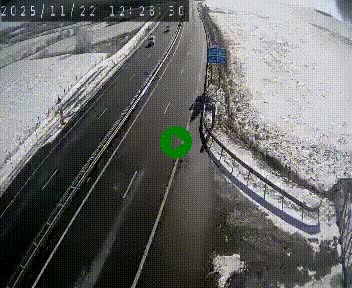 Caméra autoroute A75 à hauteur du col de la Fageole en direction de Clermont-Ferrand