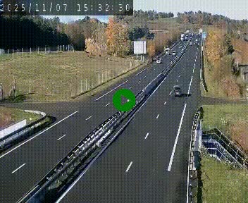 <h2>Caméra autoroutière France - A75, Coren, en direction de Montpellier</h2>