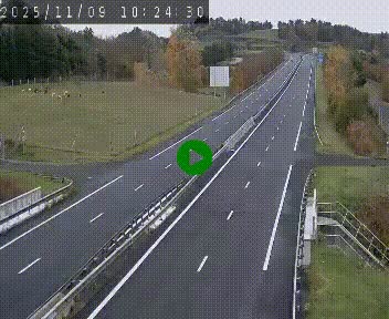 <h2>Caméra autoroutière France - A75, Coren, en direction de Montpellier</h2>
