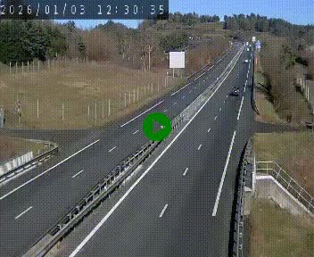 Caméra autoroutière France - A75, Coren, en direction de Montpellier