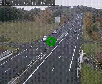 <h2>Caméra autoroutière France - A75, Coren, en direction de Montpellier</h2>