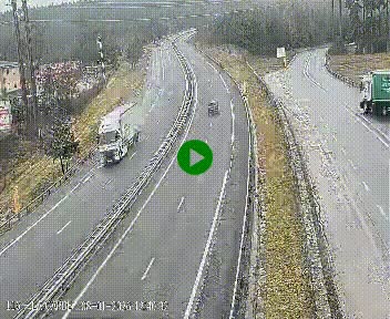 Caméra autoroute A75 à hauteur du col du rocher blanc en direction de Montpellier