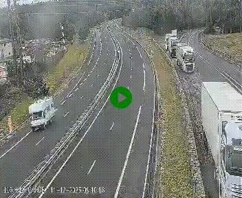 Caméra autoroute A75 à hauteur du col du rocher blanc en direction de Montpellier