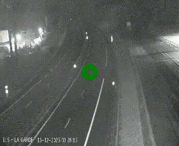 <h2>Caméra autoroute A75 à hauteur du col du rocher blanc en direction de Montpellier</h2>
