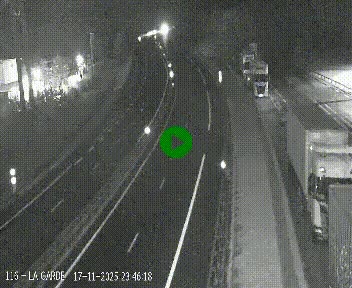 Caméra autoroute A75 à hauteur du col du rocher blanc en direction de Montpellier