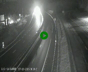 <h2>Caméra autoroute A75 à hauteur du col du rocher blanc en direction de Montpellier</h2>