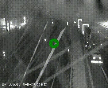 Caméra autoroute A75 à hauteur du col du rocher blanc en direction de Montpellier