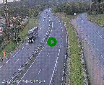 Caméra autoroute A75 à hauteur du col du rocher blanc en direction de Montpellier