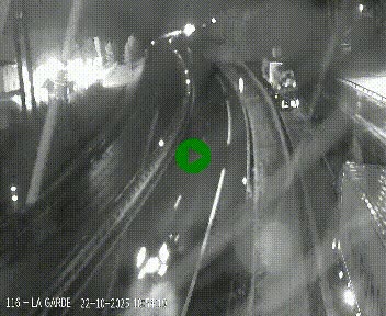Caméra autoroute A75 à hauteur du col du rocher blanc en direction de Montpellier