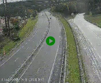 Caméra autoroute A75 à hauteur du col du rocher blanc en direction de Montpellier