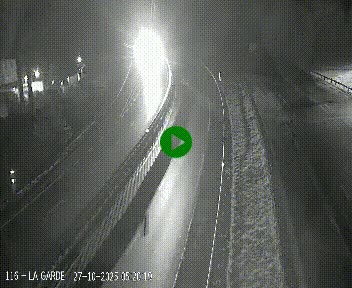 Caméra autoroute A75 à hauteur du col du rocher blanc en direction de Montpellier