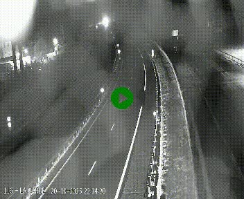 Caméra autoroute A75 à hauteur du col du rocher blanc en direction de Montpellier