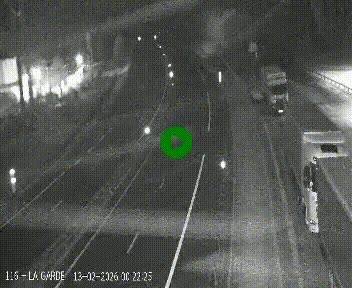 Caméra autoroute A75 à hauteur du col du rocher blanc en direction de Montpellier