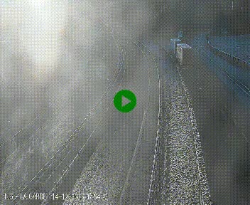 <h2>Caméra autoroute A75 à hauteur du col du rocher blanc en direction de Montpellier</h2>