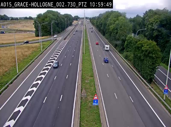 <h2>Caméra trafic Belgique - Grâce-Hollogne - E42, jonction avec A604, direction Loncin/Aéroport de Liège -  BK 3.2</h2>