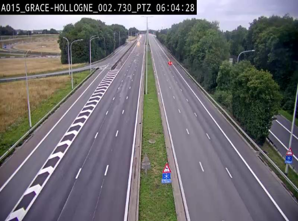 <h2>Caméra trafic Belgique - Grâce-Hollogne - E42, jonction avec A604, direction Loncin/Aéroport de Liège -  BK 3.2</h2>
