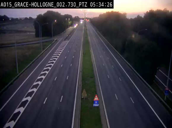 <h2>Caméra trafic Belgique - Grâce-Hollogne - E42, jonction avec A604, direction Loncin/Aéroport de Liège -  BK 3.2</h2>