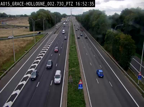 <h2>Caméra trafic Belgique - Grâce-Hollogne - E42, jonction avec A604, direction Loncin/Aéroport de Liège -  BK 3.2</h2>