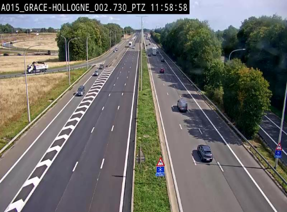 <h2>Caméra trafic Belgique - Grâce-Hollogne - E42, jonction avec A604, direction Loncin/Aéroport de Liège -  BK 3.2</h2>