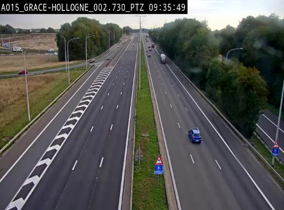 <h2>Caméra trafic Belgique - Grâce-Hollogne - E42, jonction avec A604, direction Loncin/Aéroport de Liège -  BK 3.2</h2>