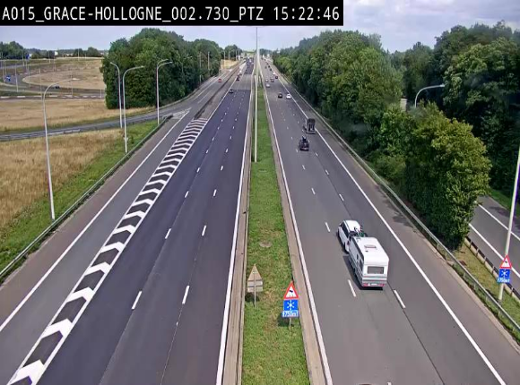 <h2>Caméra trafic Belgique - Grâce-Hollogne - E42, jonction avec A604, direction Loncin/Aéroport de Liège -  BK 3.2</h2>