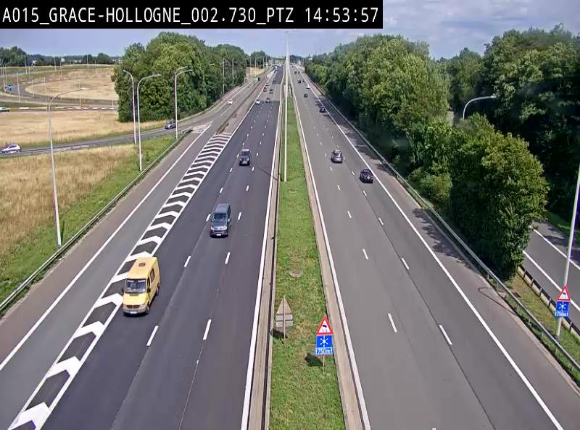 <h2>Caméra trafic Belgique - Grâce-Hollogne - E42, jonction avec A604, direction Loncin/Aéroport de Liège -  BK 3.2</h2>