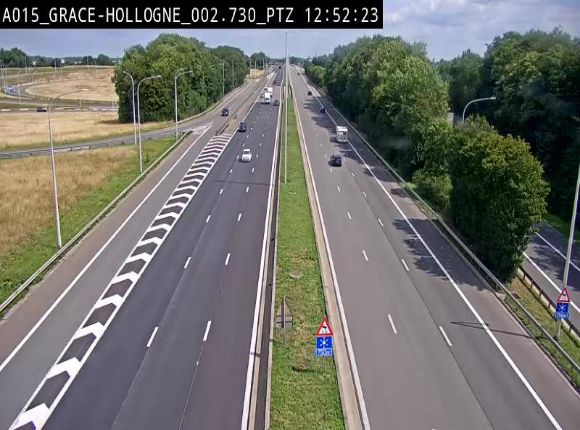 <h2>Caméra trafic Belgique - Grâce-Hollogne - E42, jonction avec A604, direction Loncin/Aéroport de Liège -  BK 3.2</h2>