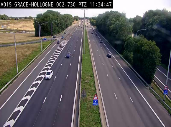 <h2>Caméra trafic Belgique - Grâce-Hollogne - E42, jonction avec A604, direction Loncin/Aéroport de Liège -  BK 3.2</h2>