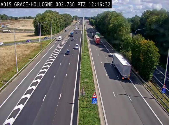 <h2>Caméra trafic Belgique - Grâce-Hollogne - E42, jonction avec A604, direction Loncin/Aéroport de Liège -  BK 3.2</h2>