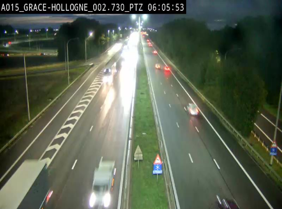 <h2>Caméra trafic Belgique - Grâce-Hollogne - E42, jonction avec A604, direction Loncin/Aéroport de Liège -  BK 3.2</h2>