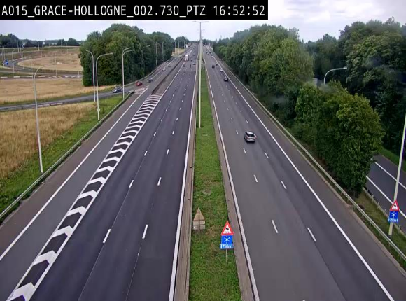 <h2>Caméra trafic Belgique - Grâce-Hollogne - E42, jonction avec A604, direction Loncin/Aéroport de Liège -  BK 3.2</h2>