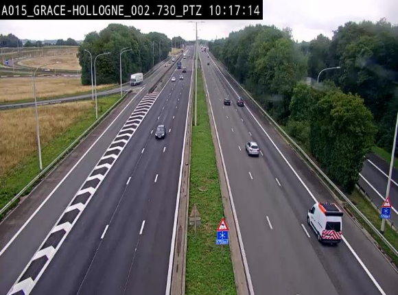 <h2>Caméra trafic Belgique - Grâce-Hollogne - E42, jonction avec A604, direction Loncin/Aéroport de Liège -  BK 3.2</h2>