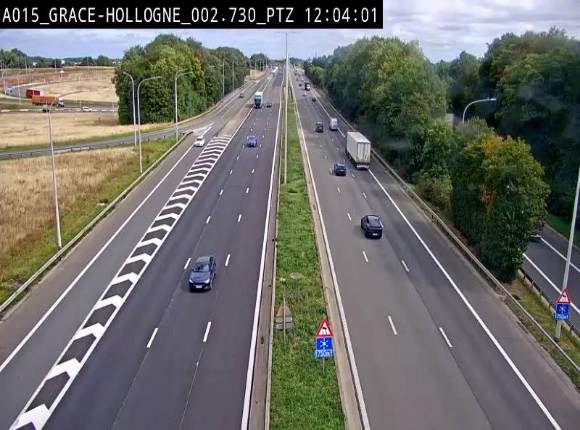 <h2>Caméra trafic Belgique - Grâce-Hollogne - E42, jonction avec A604, direction Loncin/Aéroport de Liège -  BK 3.2</h2>