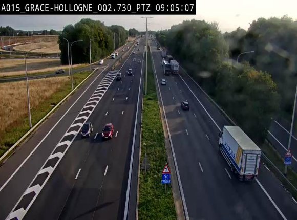 <h2>Caméra trafic Belgique - Grâce-Hollogne - E42, jonction avec A604, direction Loncin/Aéroport de Liège -  BK 3.2</h2>