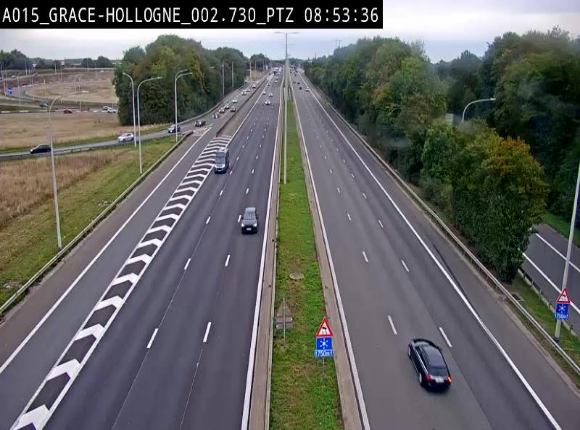 <h2>Caméra trafic Belgique - Grâce-Hollogne - E42, jonction avec A604, direction Loncin/Aéroport de Liège -  BK 3.2</h2>