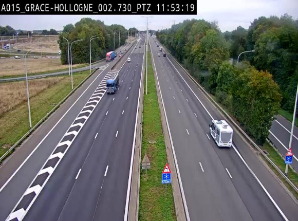 <h2>Caméra trafic Belgique - Grâce-Hollogne - E42, jonction avec A604, direction Loncin/Aéroport de Liège -  BK 3.2</h2>