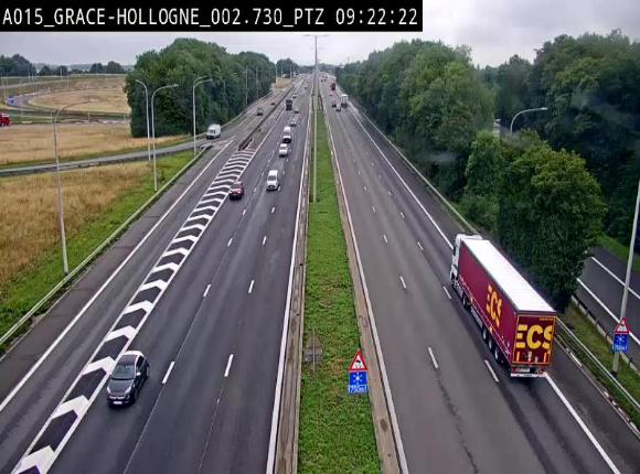 <h2>Caméra trafic Belgique - Grâce-Hollogne - E42, jonction avec A604, direction Loncin/Aéroport de Liège -  BK 3.2</h2>