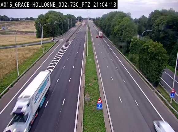 <h2>Caméra trafic Belgique - Grâce-Hollogne - E42, jonction avec A604, direction Loncin/Aéroport de Liège -  BK 3.2</h2>