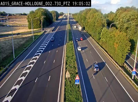 <h2>Caméra trafic Belgique - Grâce-Hollogne - E42, jonction avec A604, direction Loncin/Aéroport de Liège -  BK 3.2</h2>