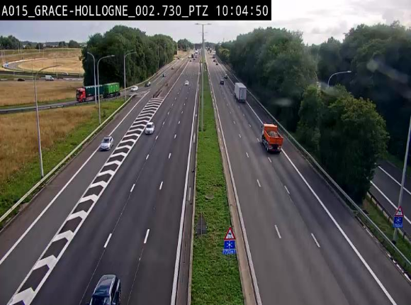<h2>Caméra trafic Belgique - Grâce-Hollogne - E42, jonction avec A604, direction Loncin/Aéroport de Liège -  BK 3.2</h2>